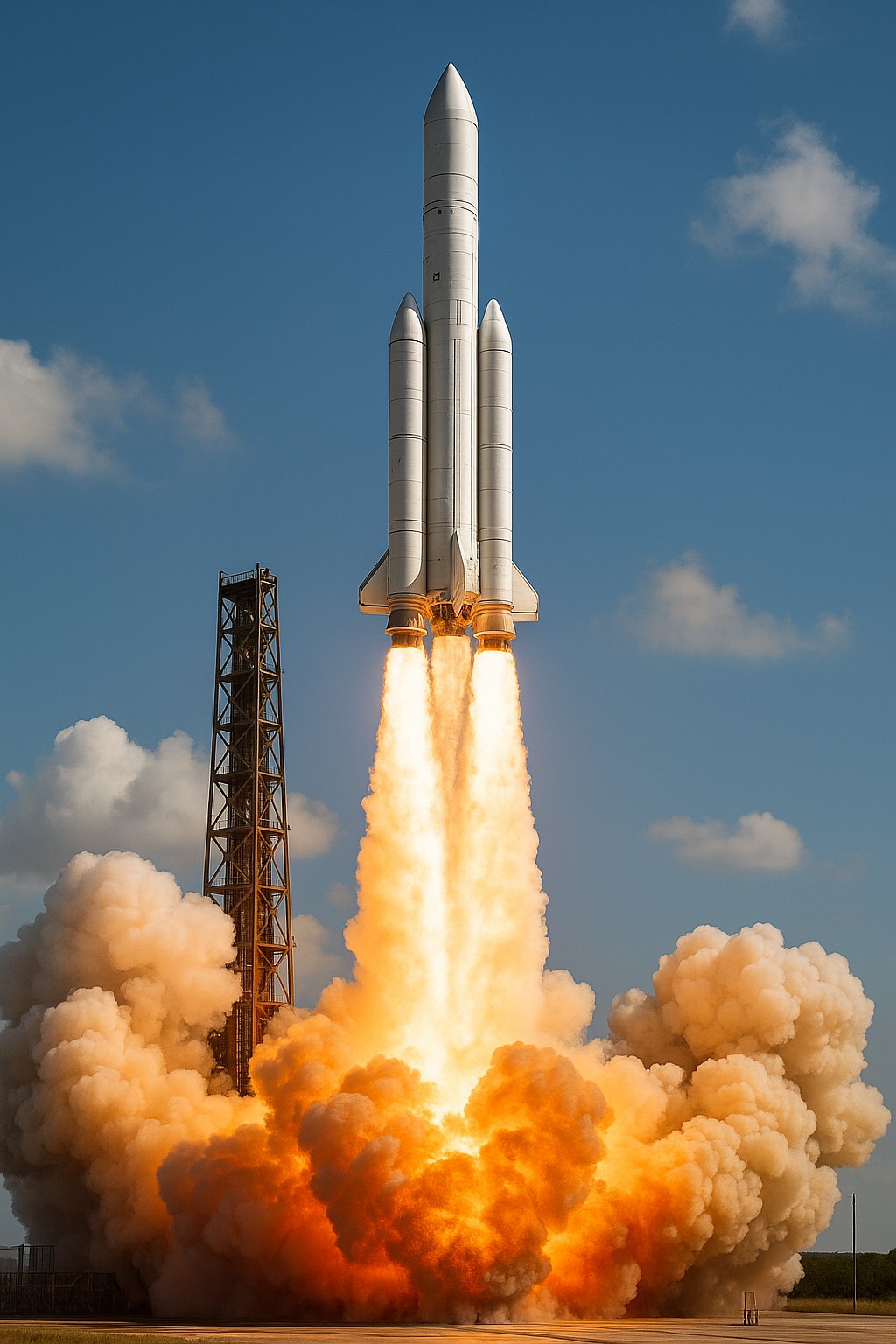 Rocket launch with thermal protection systems